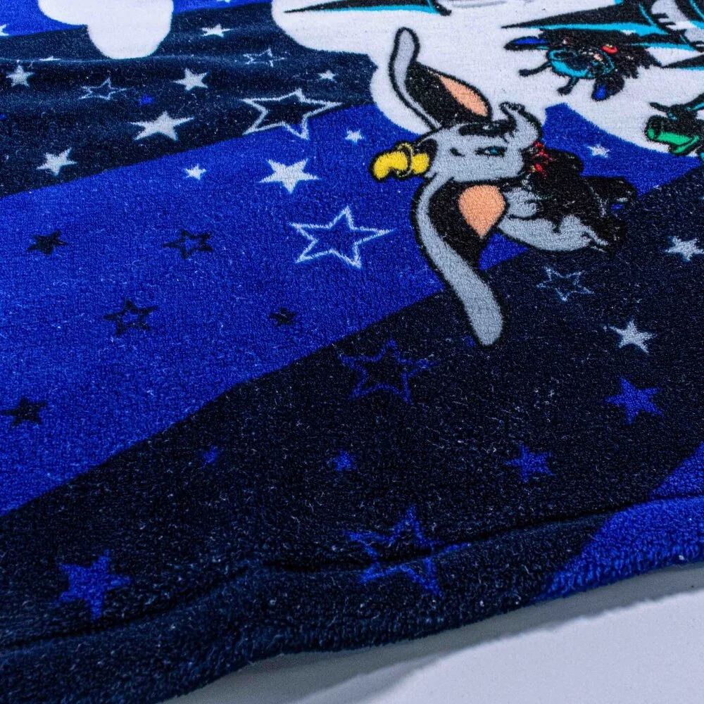 Disney Magic Kingdom Throw Blanket Cinderella Castle Mickey Polyester 55x36